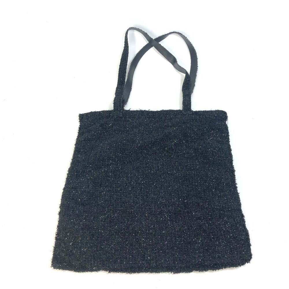 CHANEL Black Pearl Logo Tote Bag - Picture 2 of 11